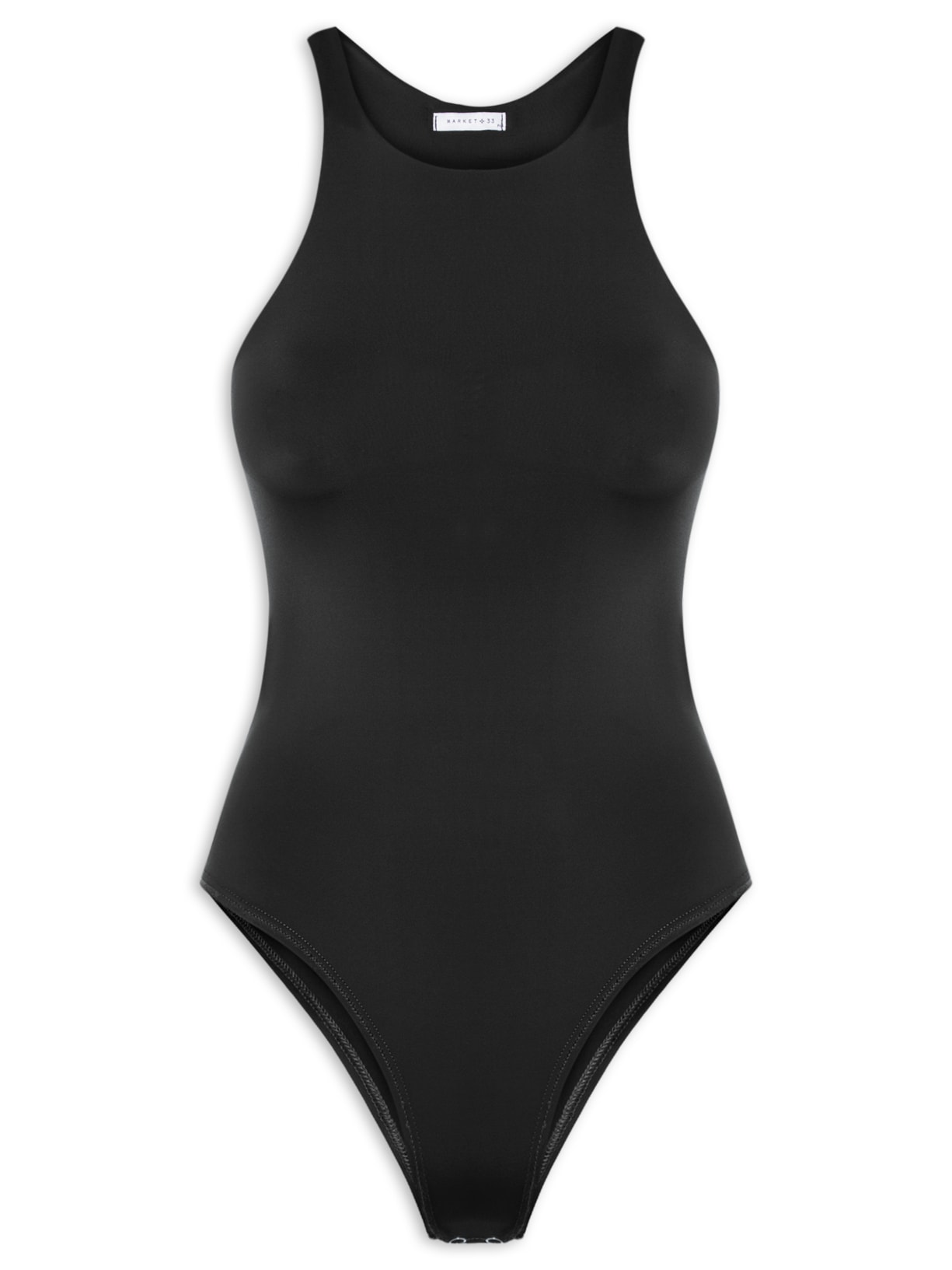 Body Feminino em Poliamida Nadador – Preto