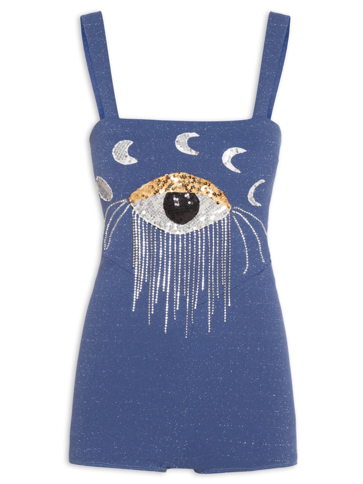 Body Feminino Gal Lua E Olho - Azul