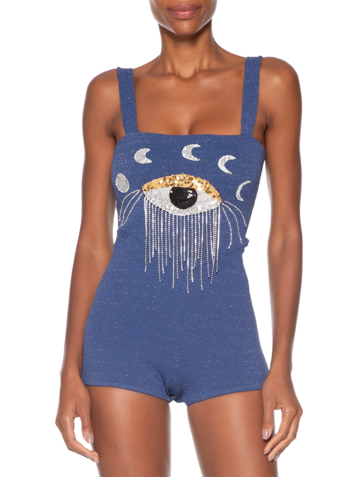 Body Feminino Gal Lua E Olho Azul Carnavália