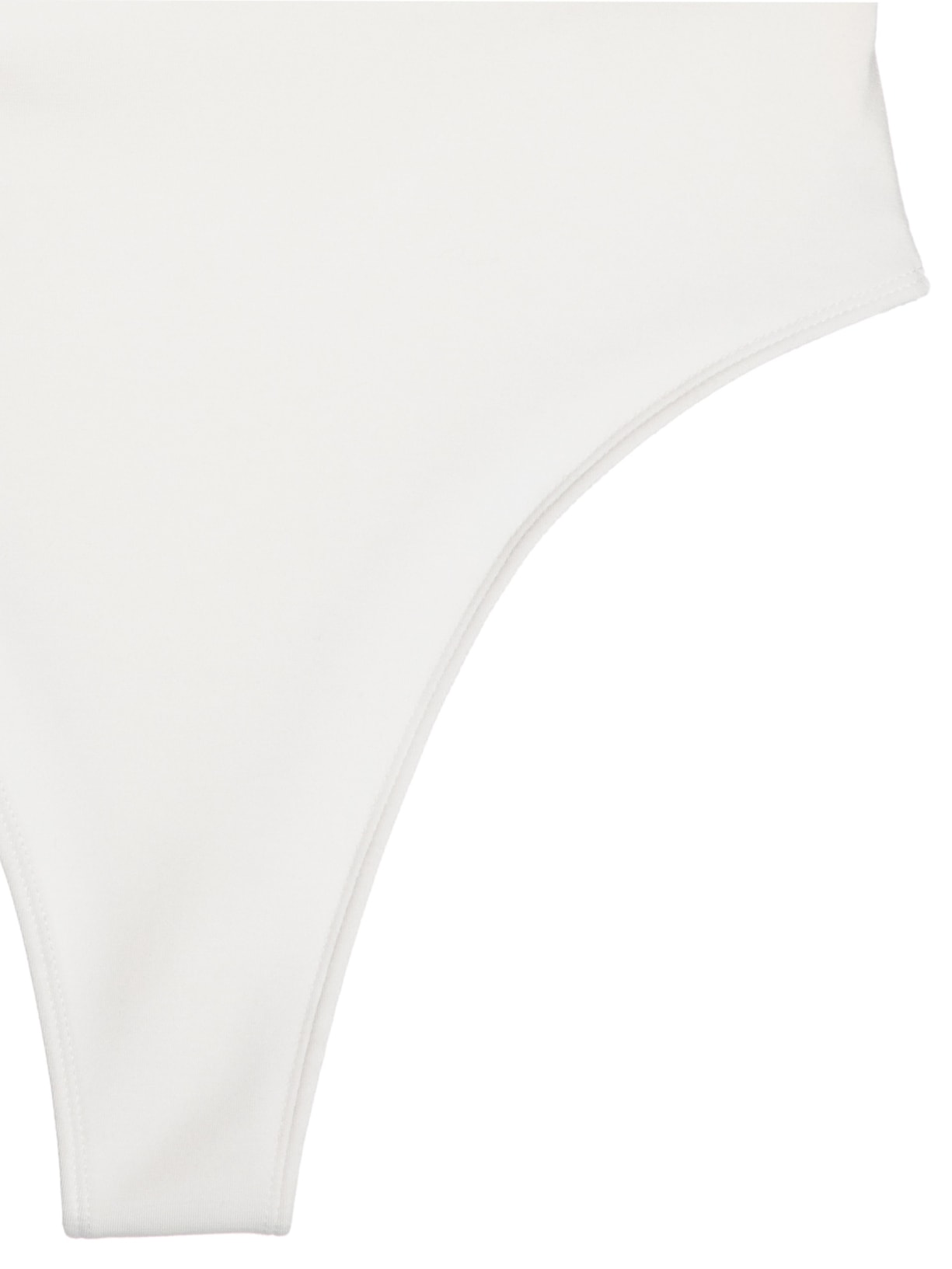 Body Feminino Gola Alta Manga Longa Off White Basiq