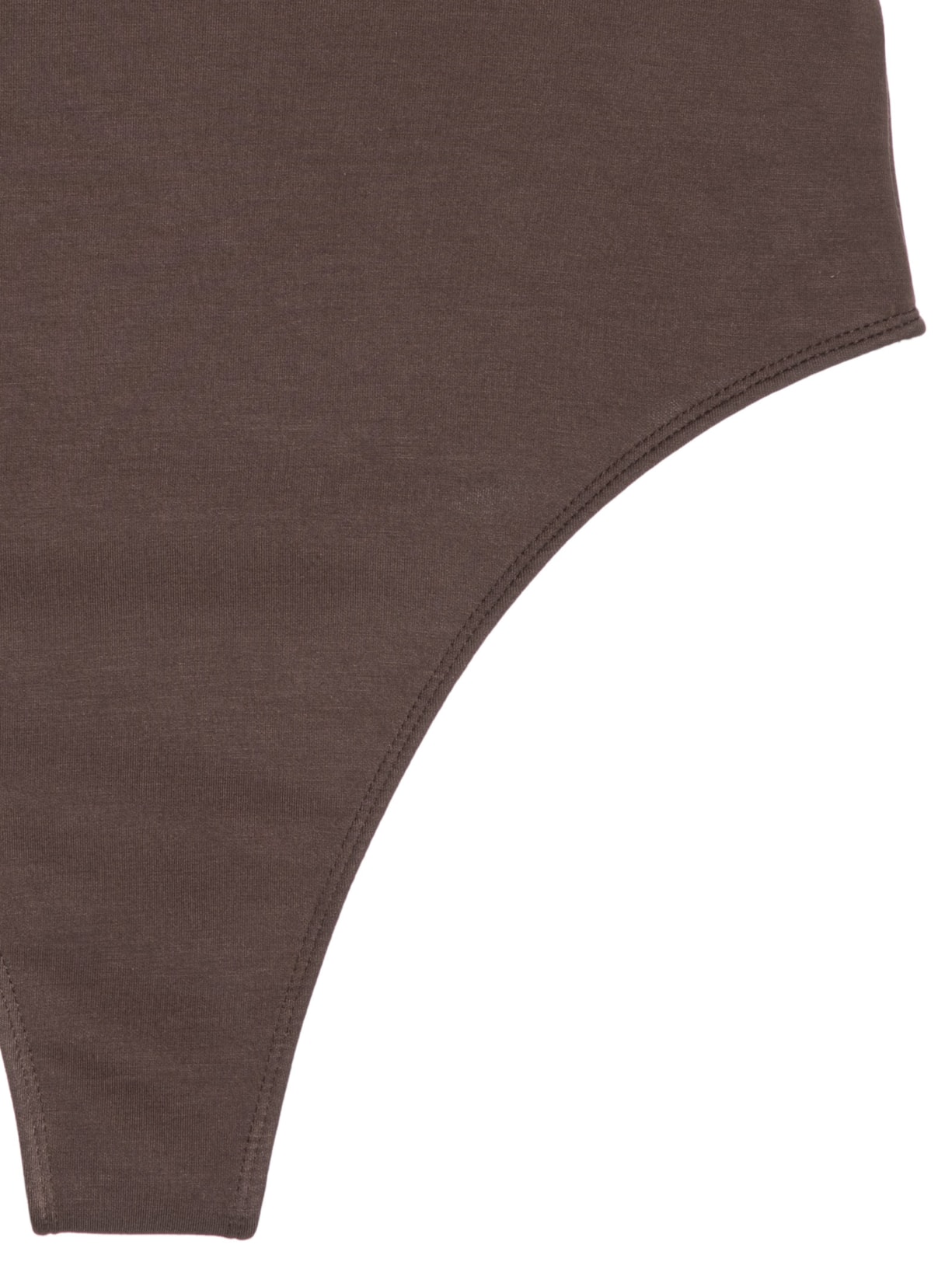 Body Feminino Gola Alta Manga Longa – Marrom Basiq