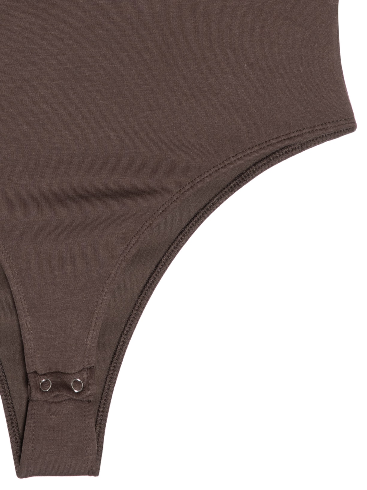 Body Feminino Gola Alta Manga Longa – Marrom Basiq