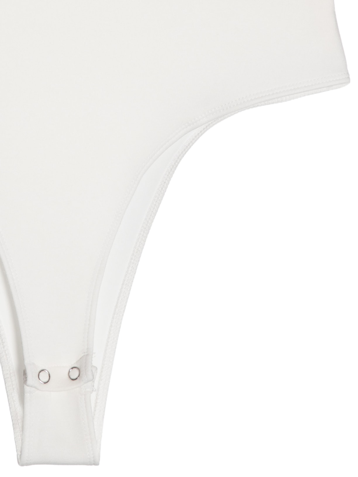 Body Feminino Gola Alta Manga Longa – Off White Basiq