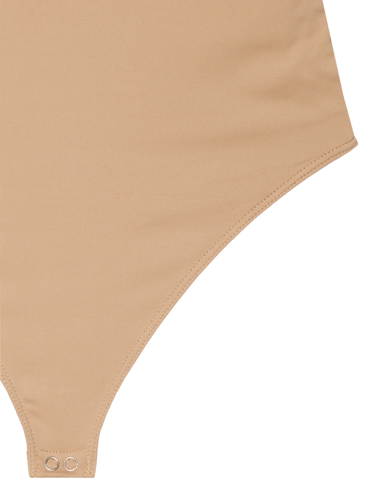 Body Feminino Manga Longa E Decote Quadrado Bege '2Essential