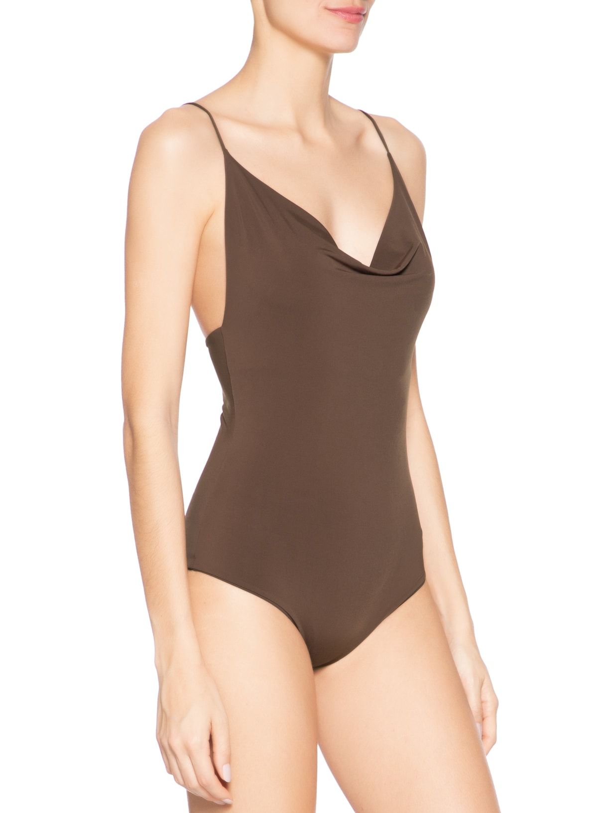 Body Feminino Nancy Marrom Niini