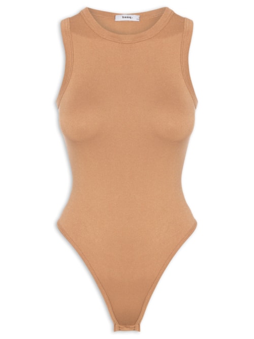 Body Feminino Poliamida - Marrom