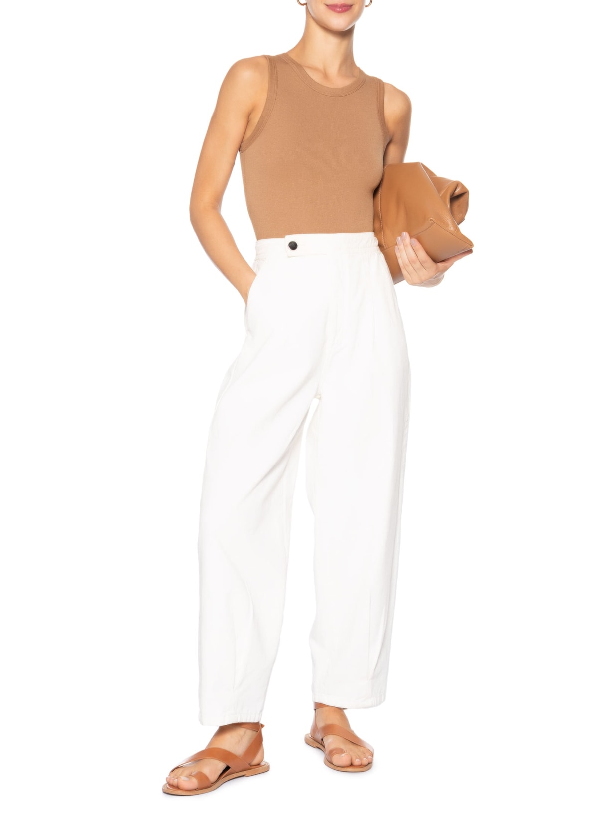 Body Feminino Poliamida Marrom Basiq