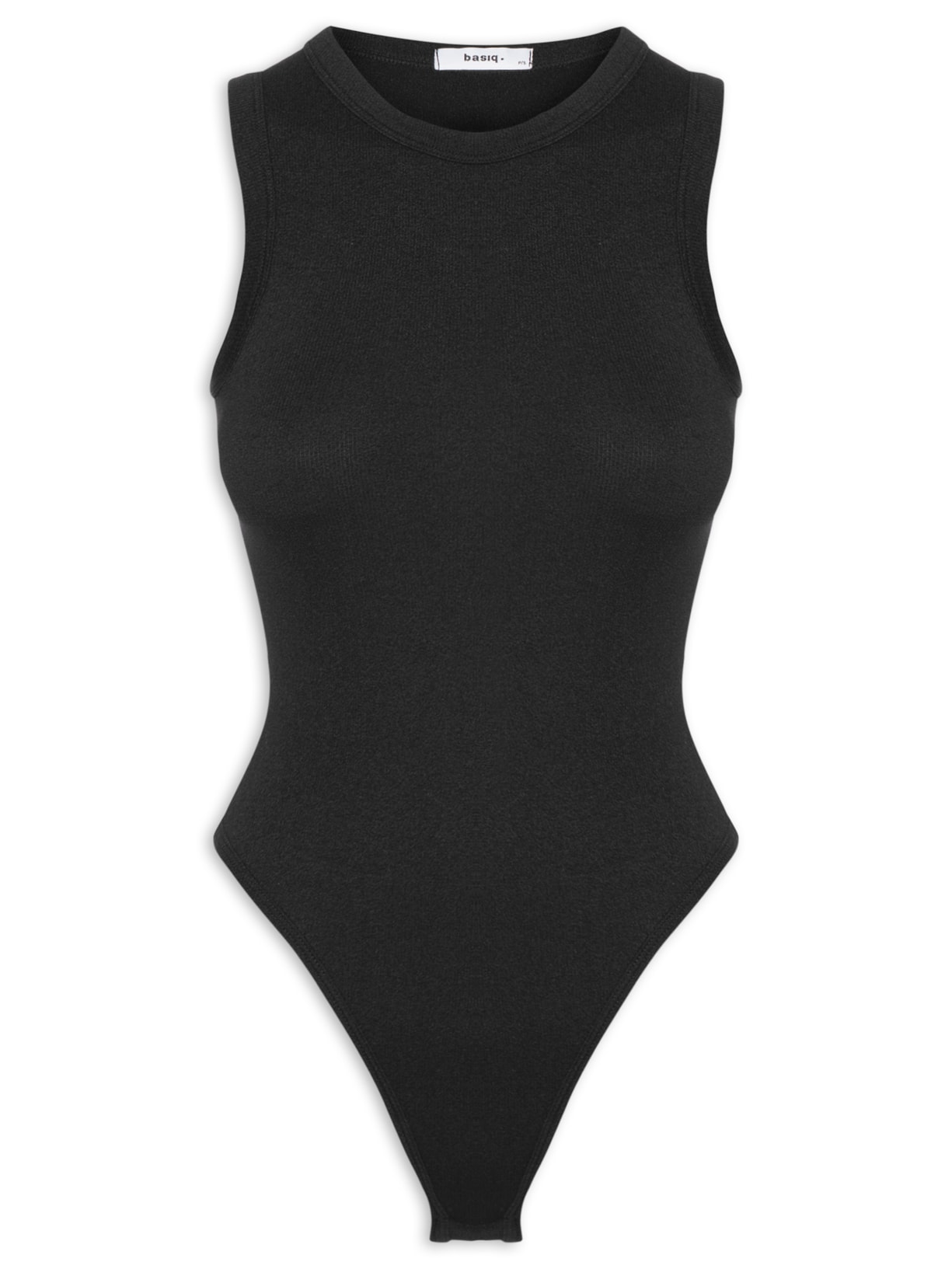 Body Feminino Poliamida Preto Basiq