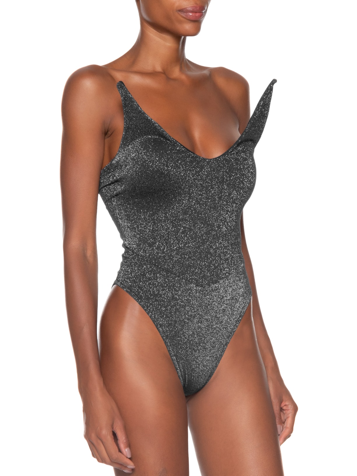 Body Feminino Pontas Preto Carnavália