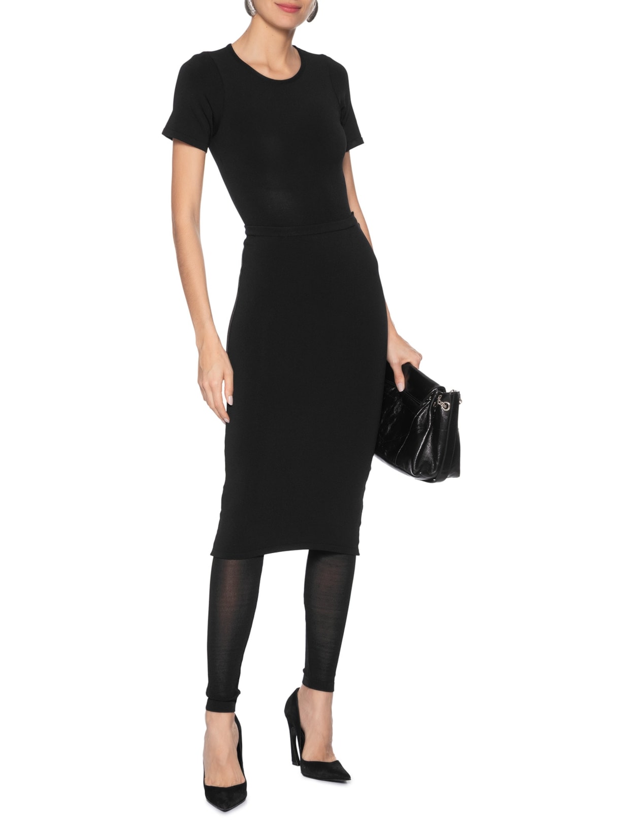 Body Feminino Preto Giomei