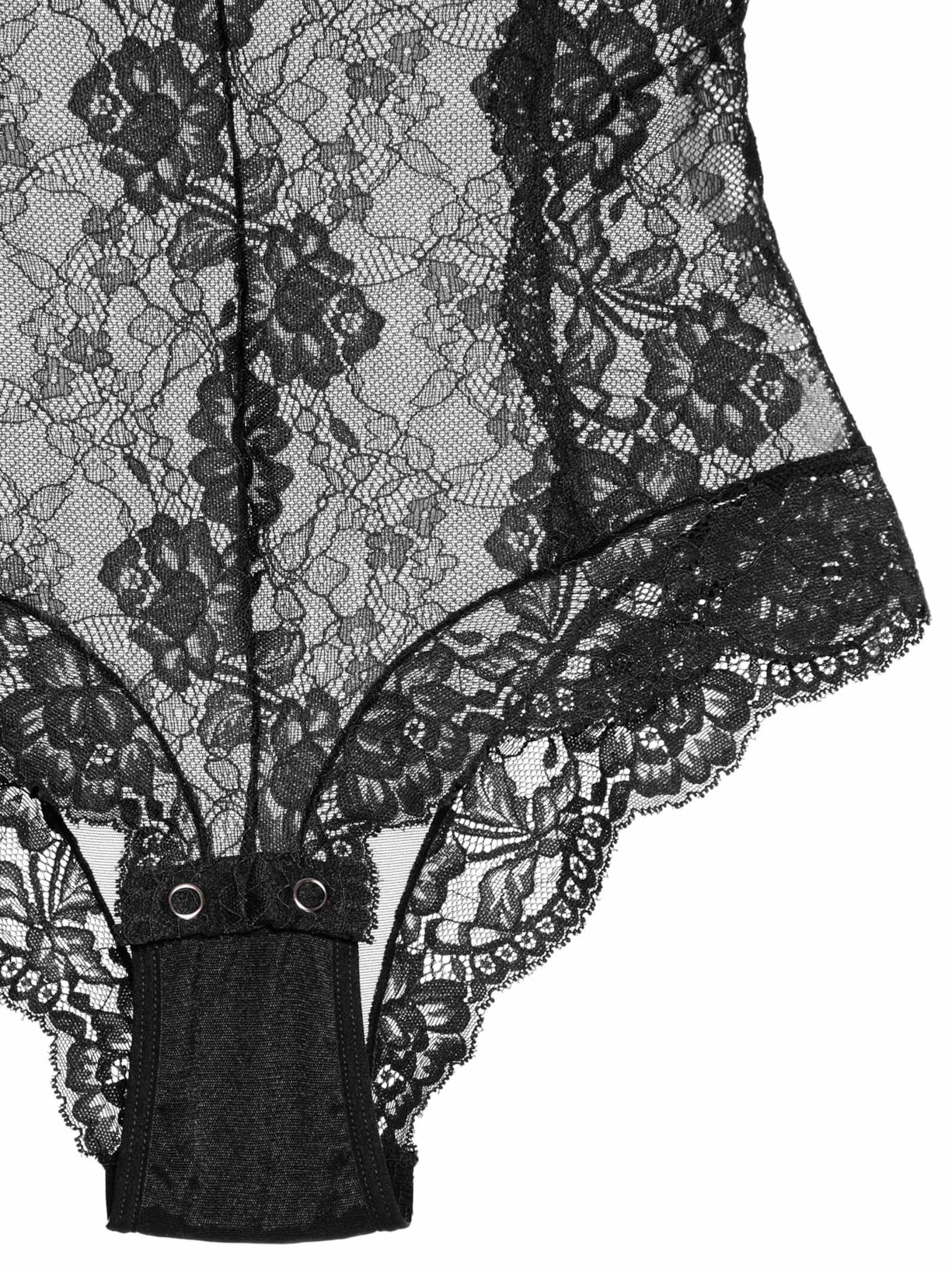Body Feminino Renda E Tule Classic Lace  Preto Calvin Klein Underwear