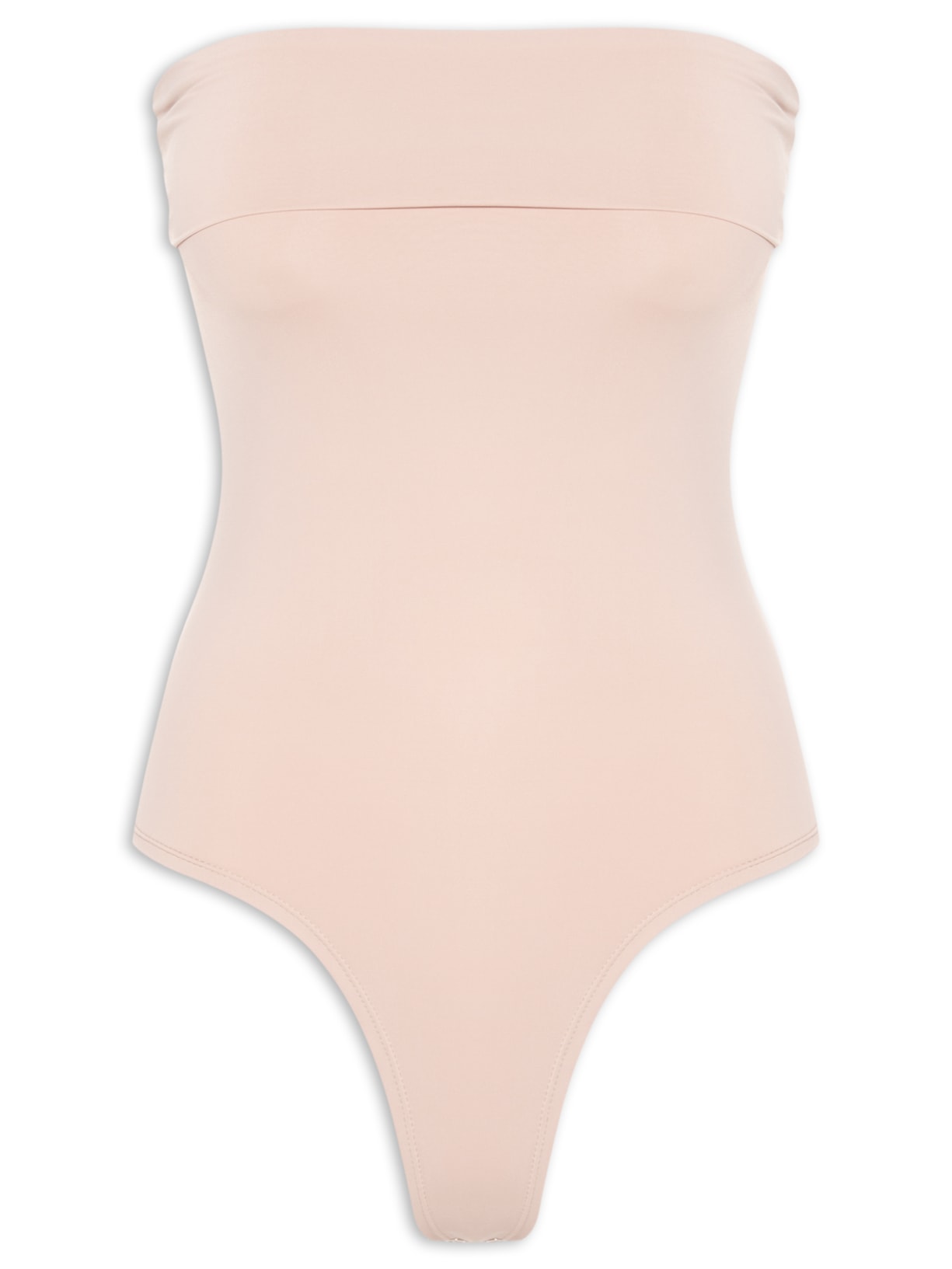 Body Feminino Tomara que Caia em Poliamida Bege Market 33