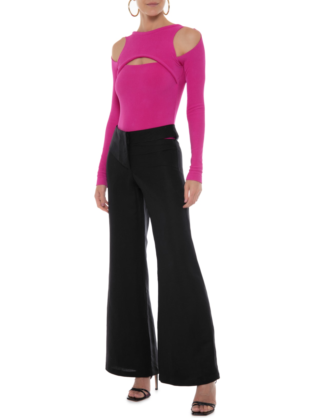 Body Fenda Frontal Viés Rosa Ostra Brasil