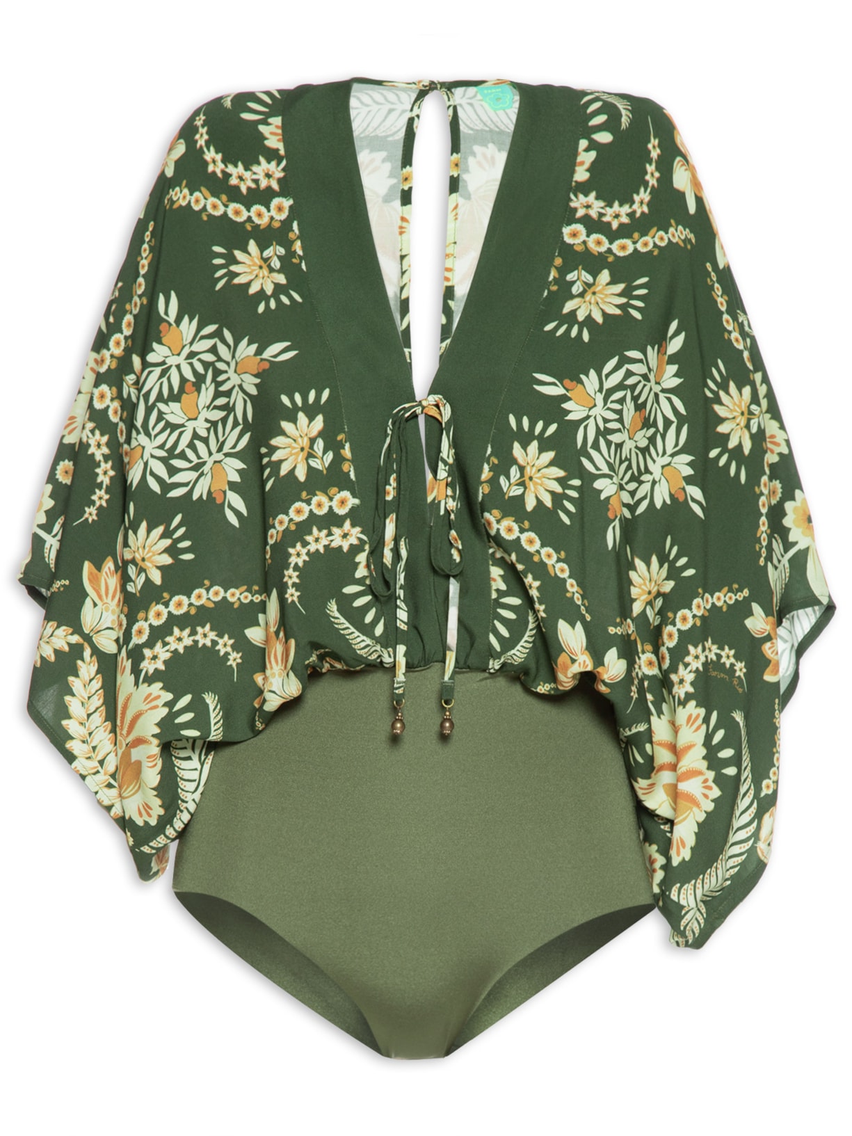 Body Flor De Coqueiro - Verde