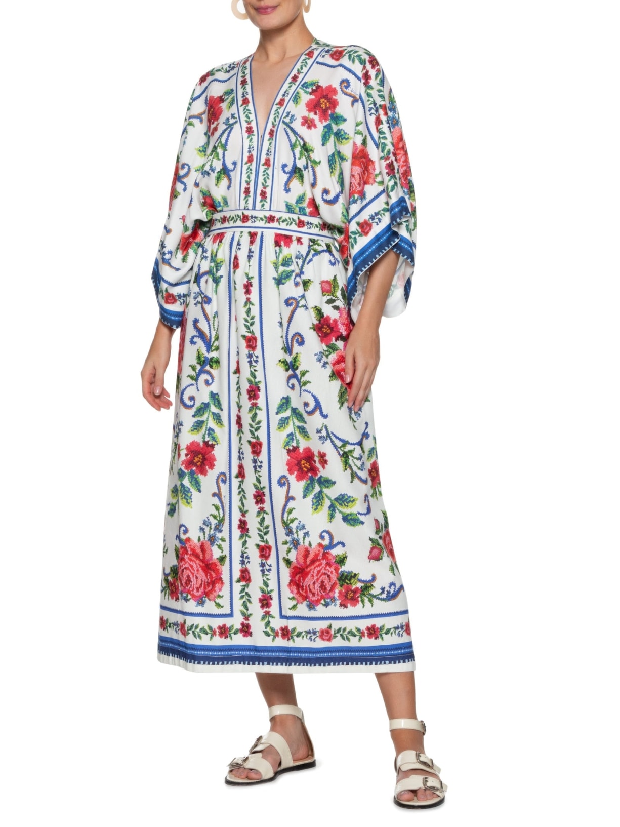 Body Flor Realeza Azul Farm