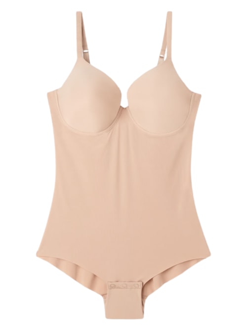 Body Francesca Em Microfibra Ultralight - Bege