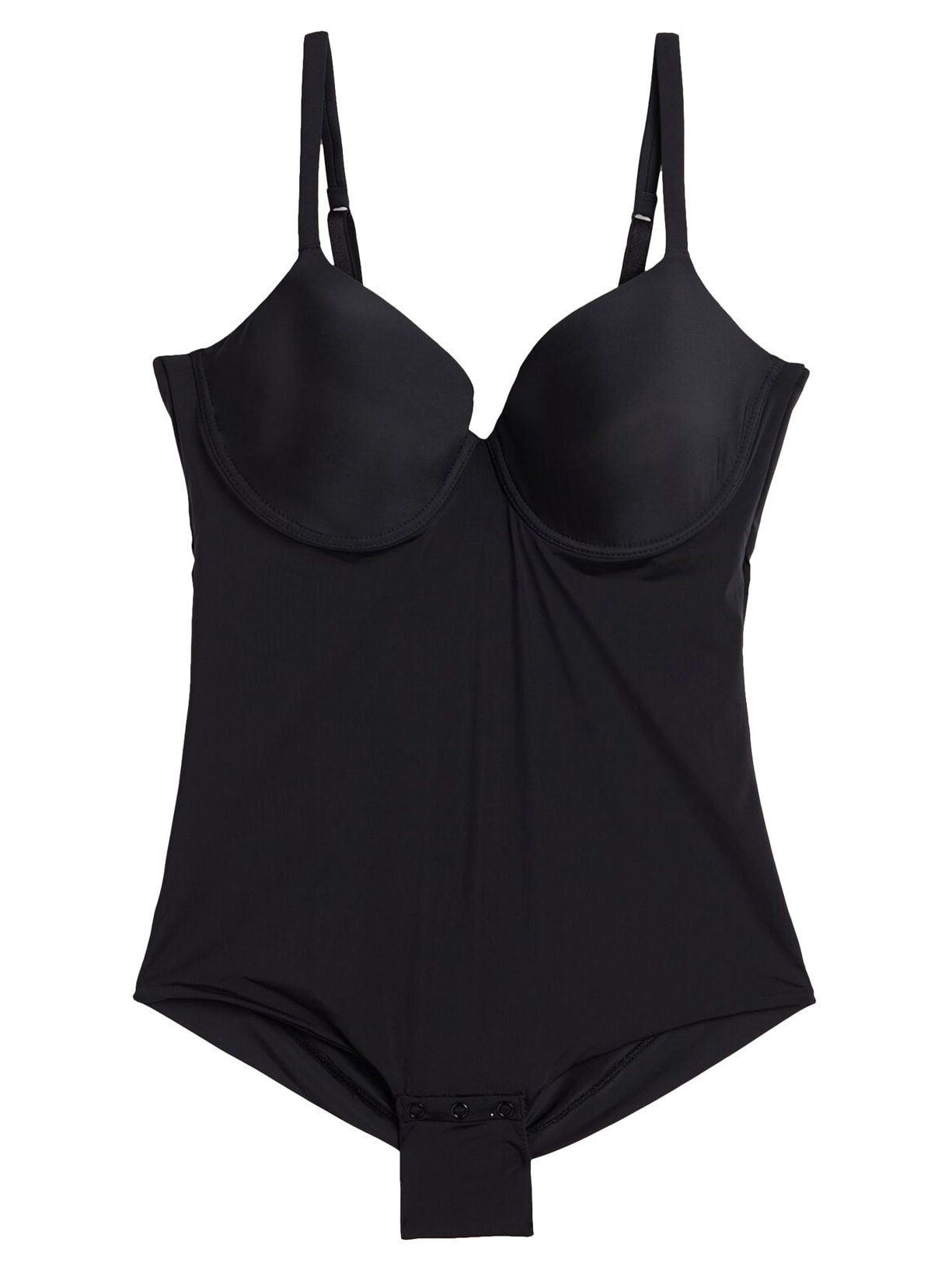 Body Francesca Em Microfibra Ultralight - Preto