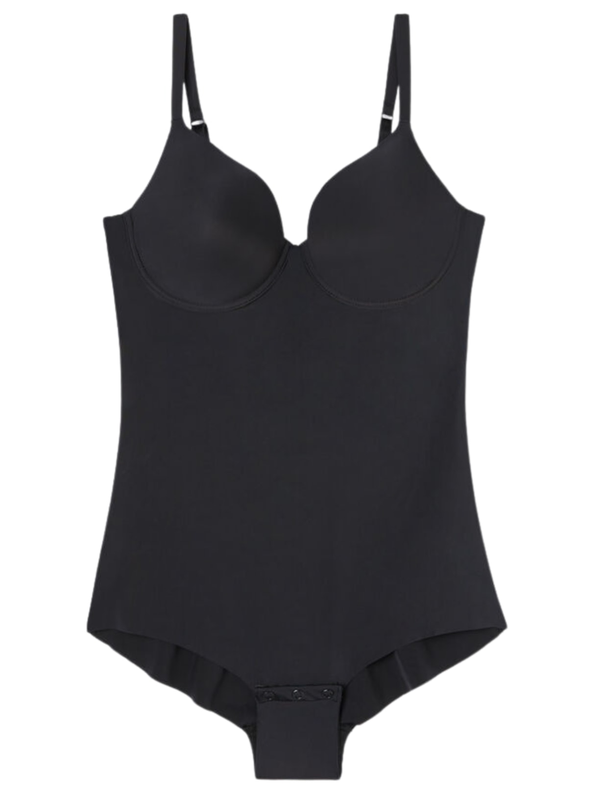 Body Francesca Em Microfibra Ultralight - Preto