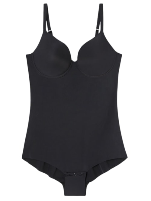 Body Francesca Em Microfibra Ultralight - Preto