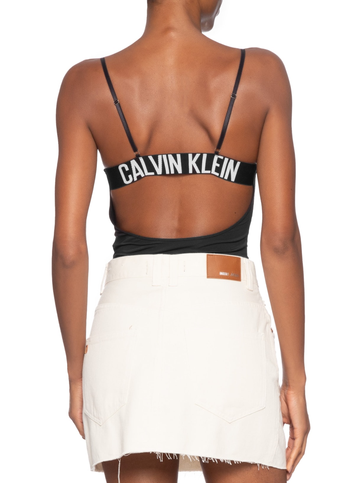 Body Franzido Micro Intense Power Preto Calvin Klein Underwear