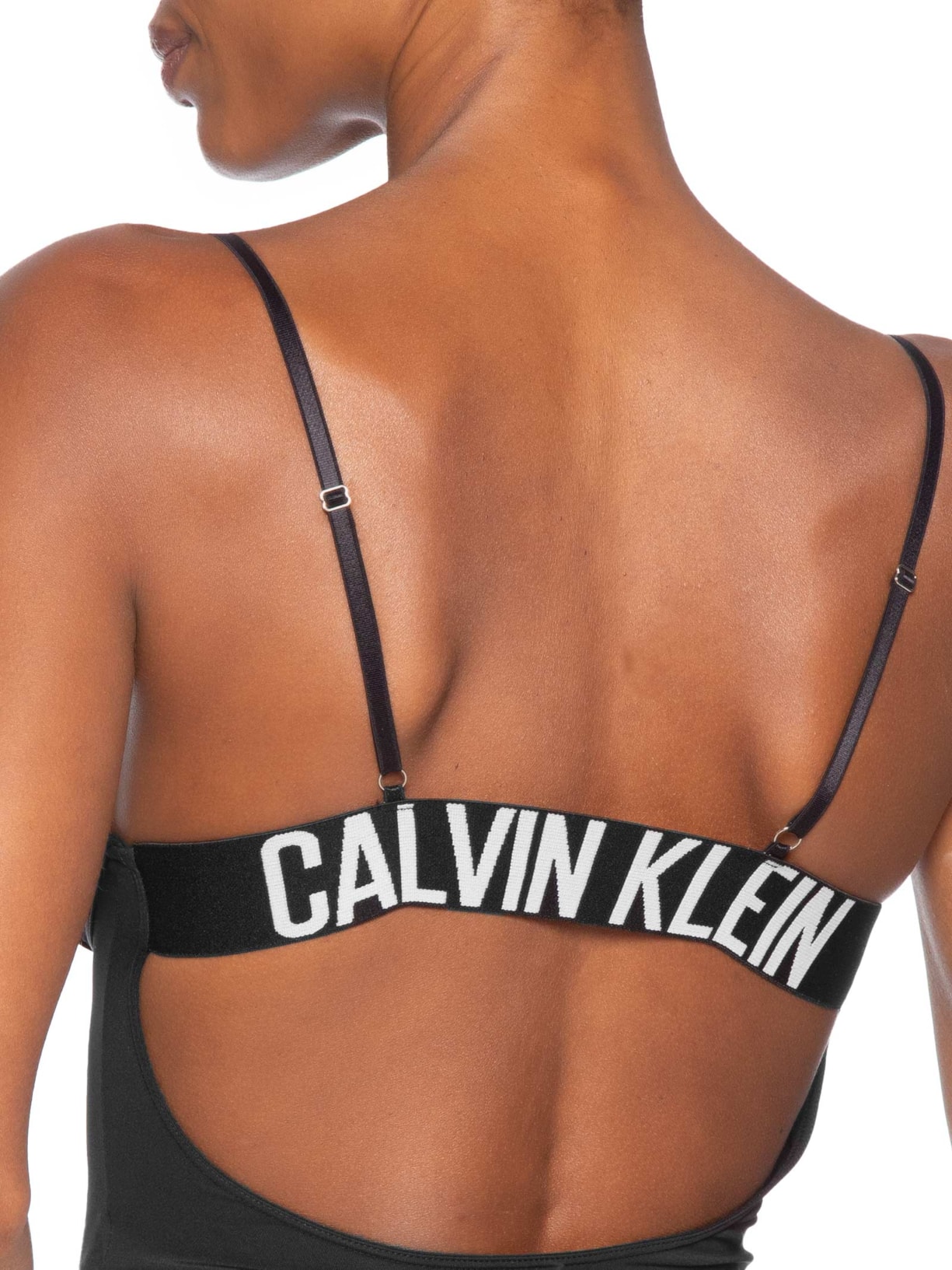 Body Franzido Micro Intense Power Preto Calvin Klein Underwear