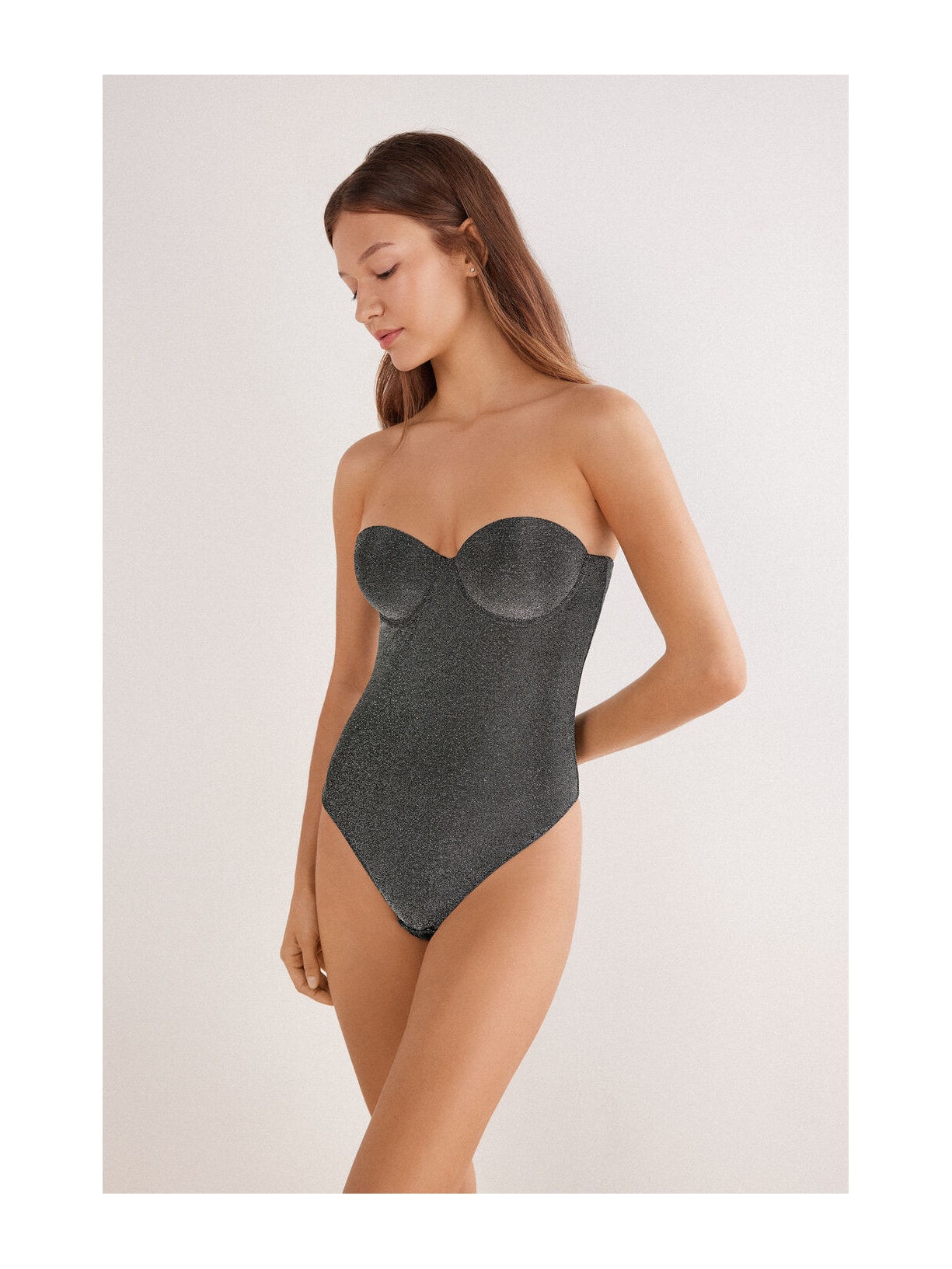 Body Giada Lamê Shimmering Passion Cinza Intimissimi