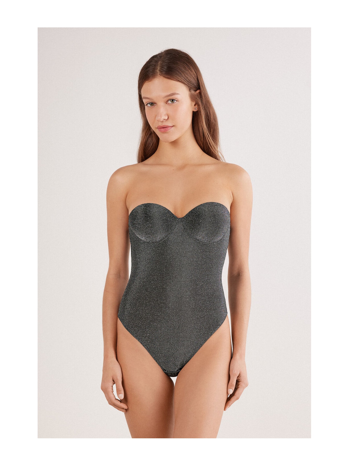 Body Giada Lamê Shimmering Passion Cinza Intimissimi