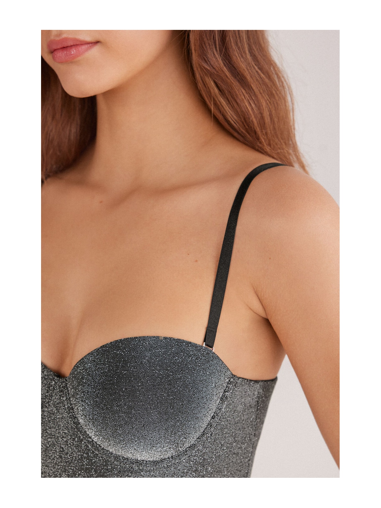 Body Giada Lamê Shimmering Passion Cinza Intimissimi