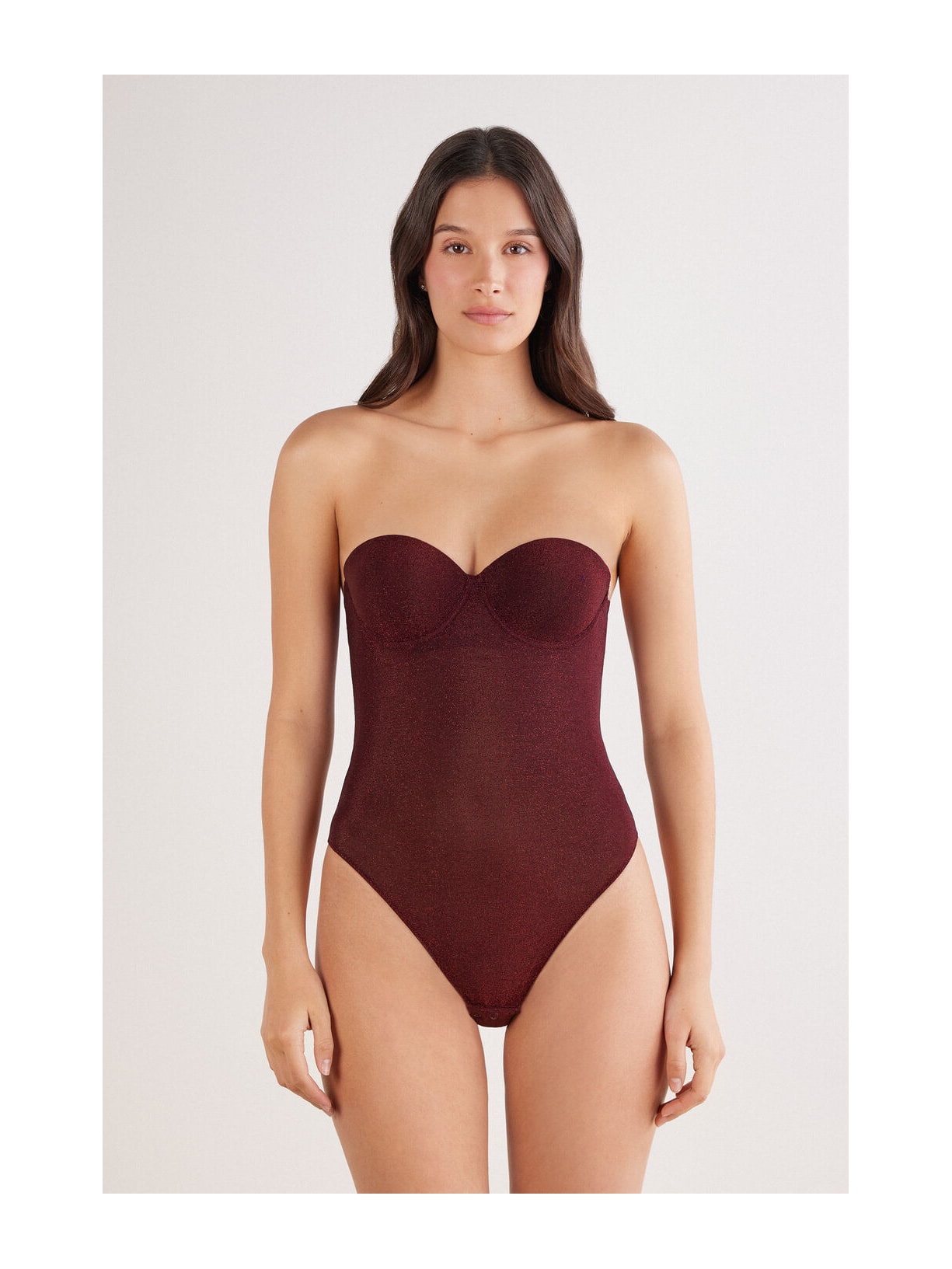 Body Giada Lamê Shimmering Passion Vermelho Intimissimi