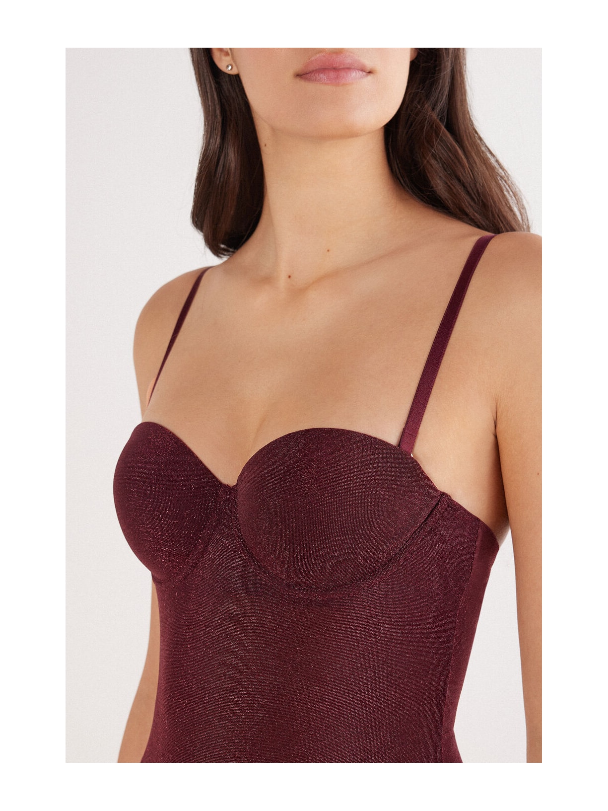 Body Giada Lamê Shimmering Passion Vermelho Intimissimi