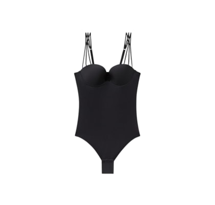 Body Ilenia Em Microfibra Ultralight - Preto