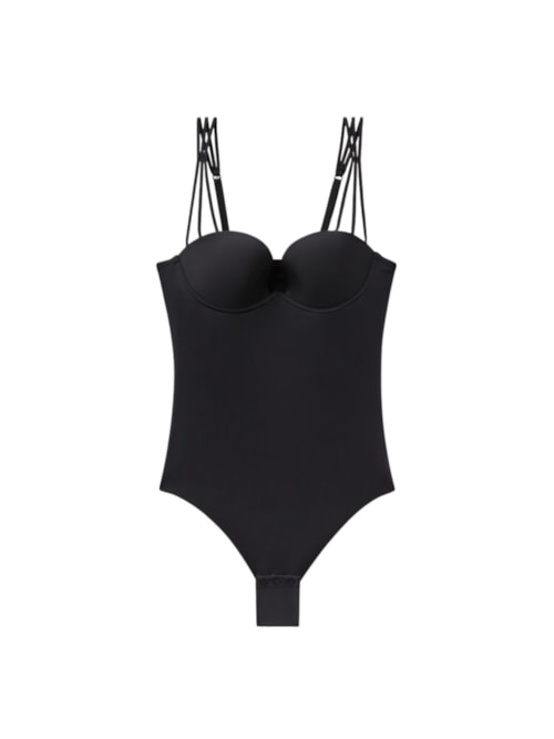 Body Ilenia Em Microfibra Ultralight - Preto