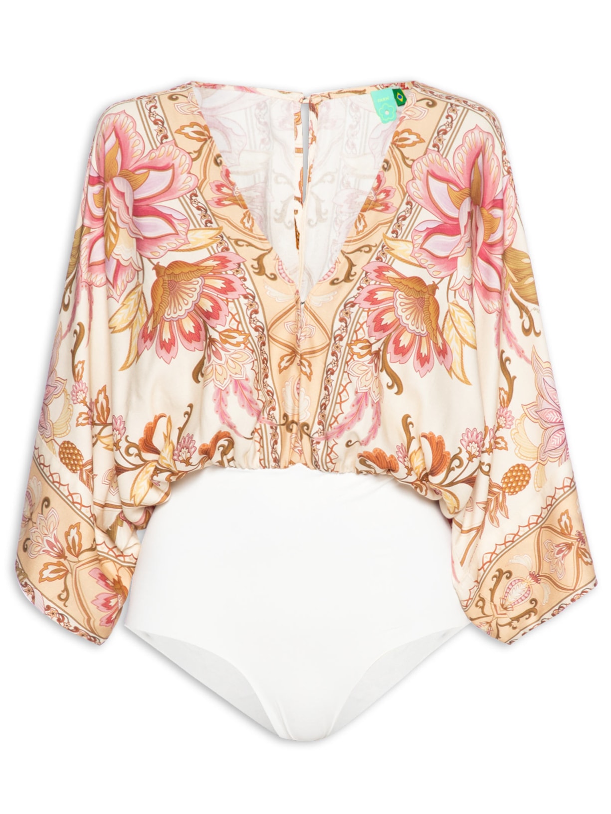 Body Jardim Majestoso - Rosa