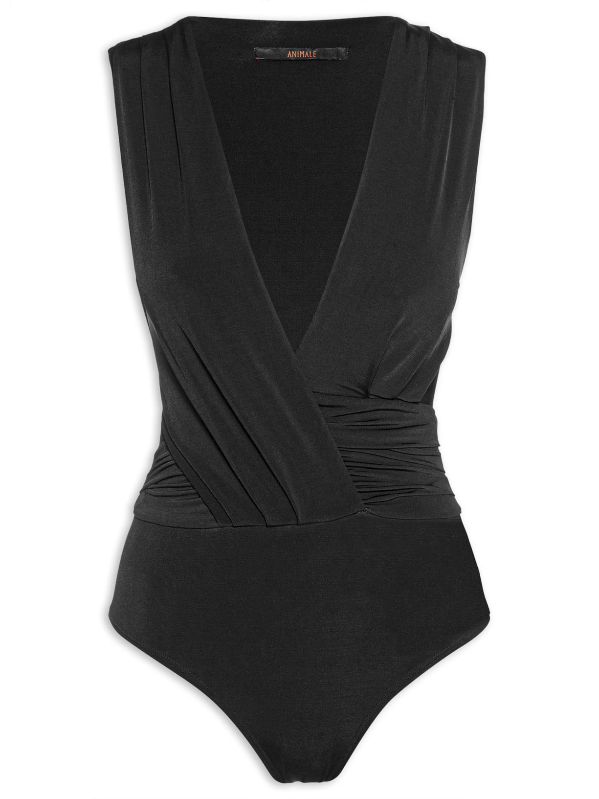 Body Jersey Franzido - Preto