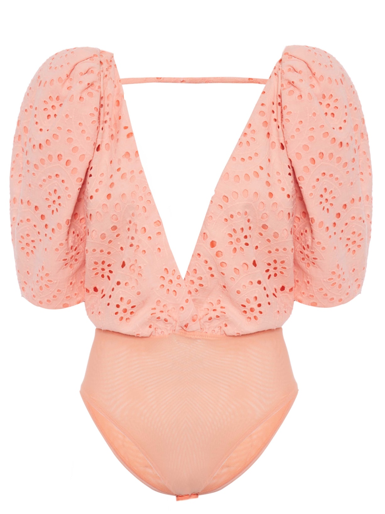 Body Laise Decote V - Laranja