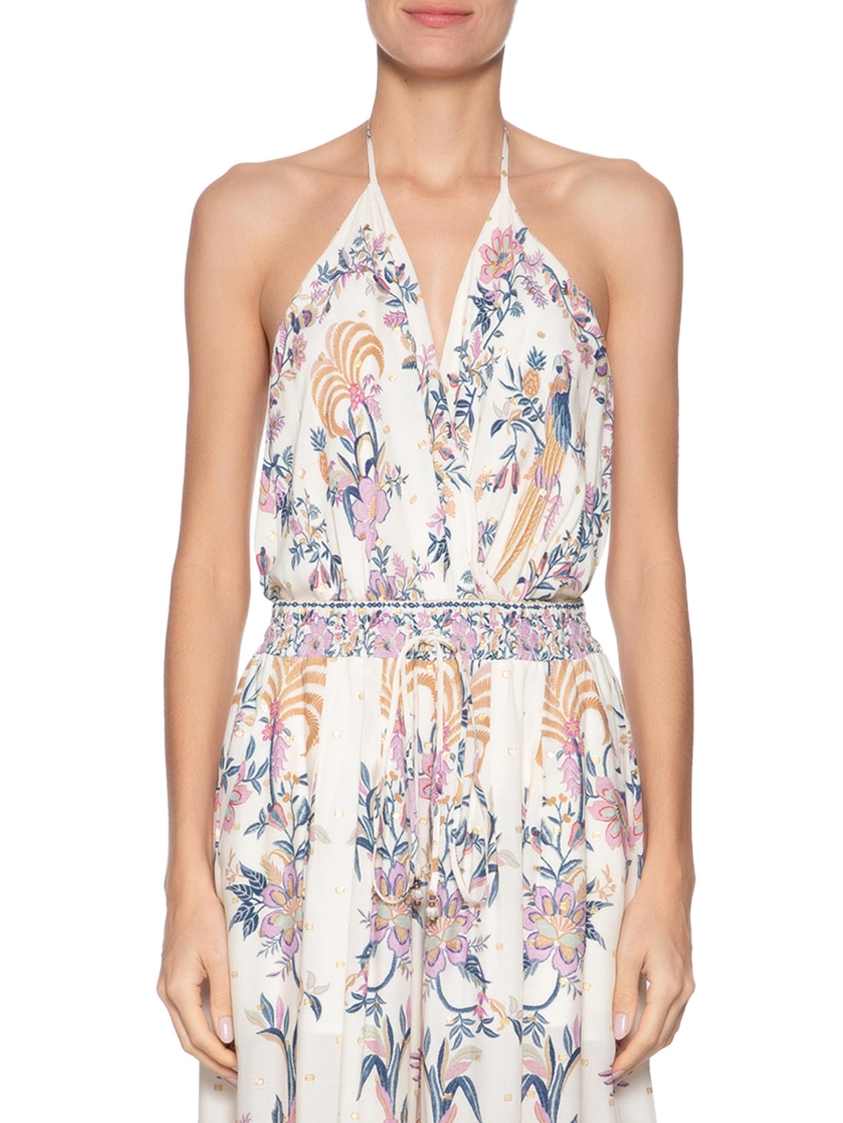 Body Lenço Delicadeza Boho Azul  Farm