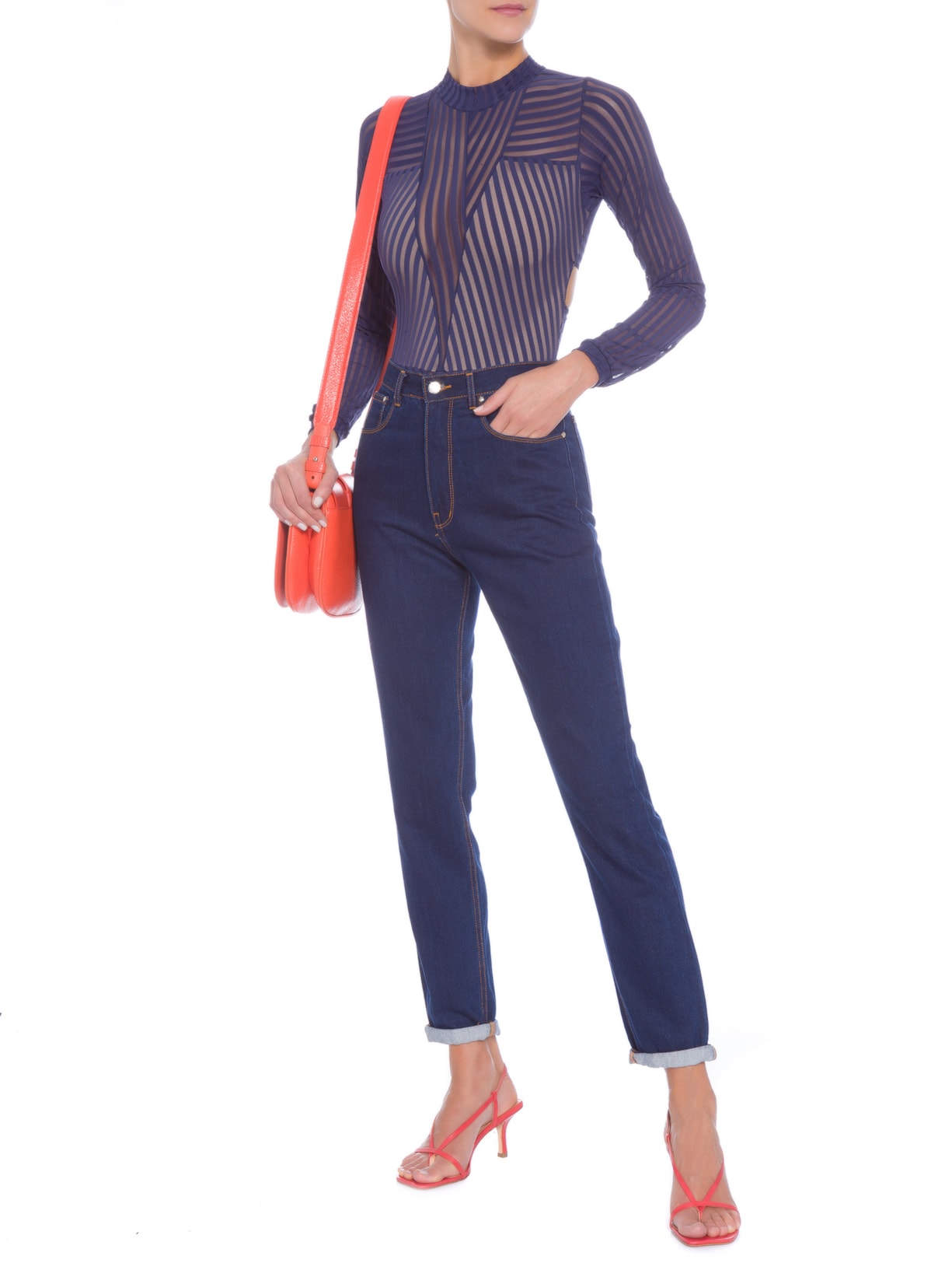 Body Listras Azul Valisere