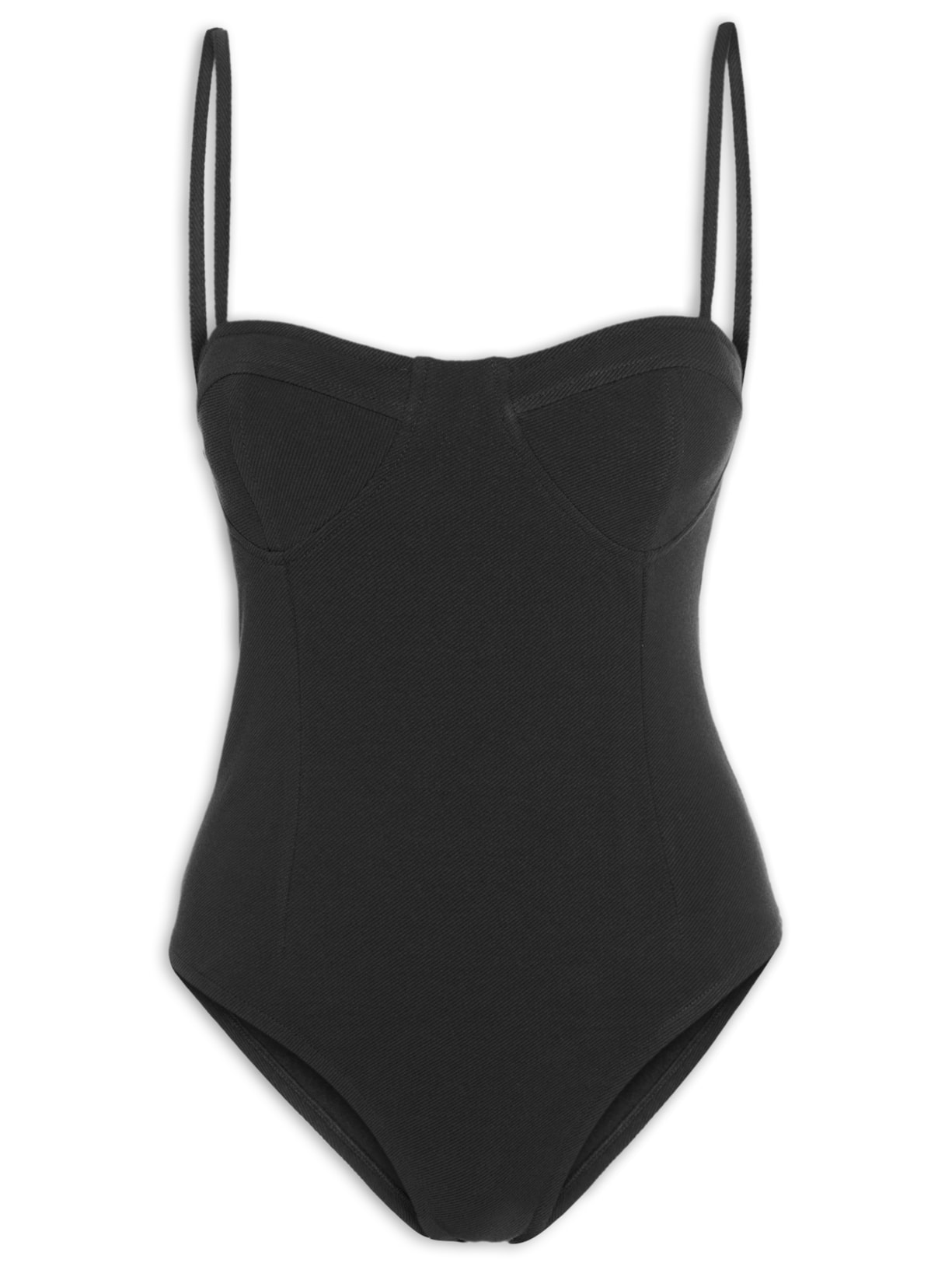 Body Malha Alcinha - Preto