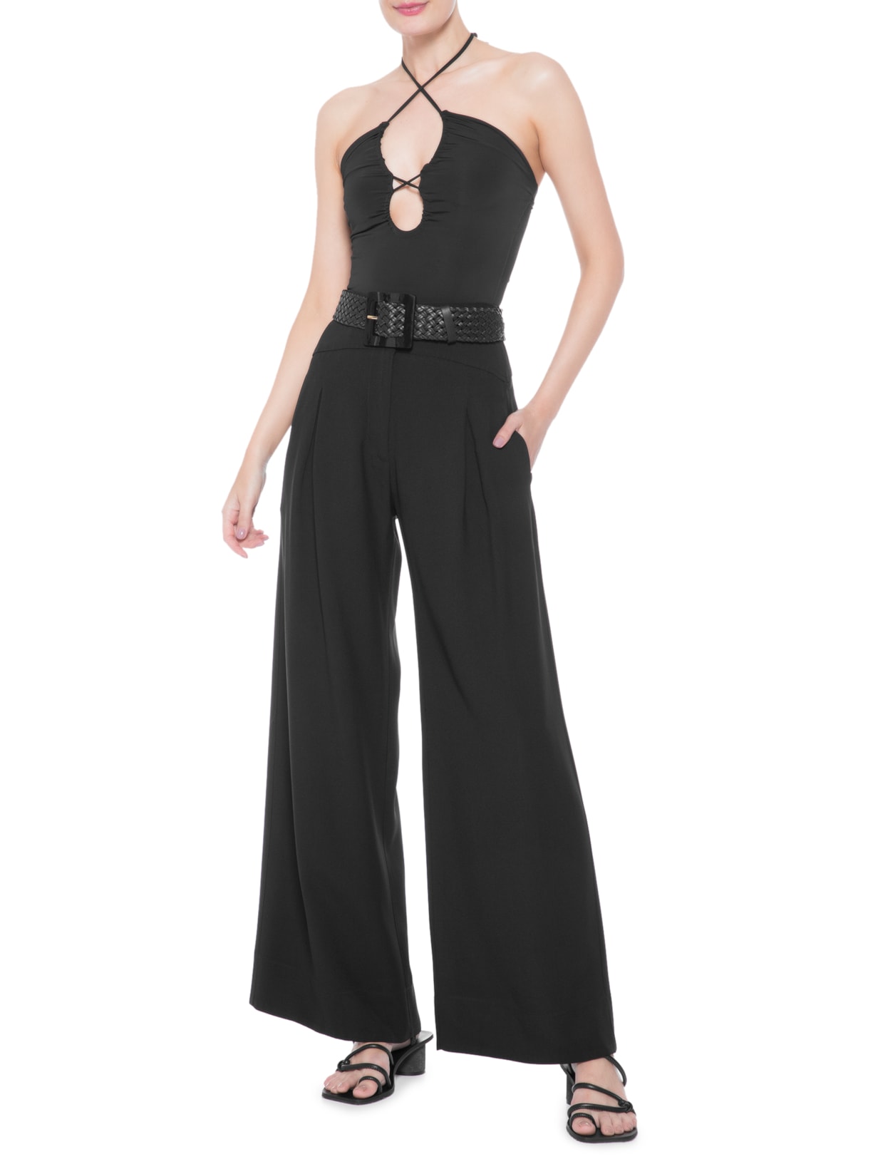 Body Malha Fluity Preto '2Essential