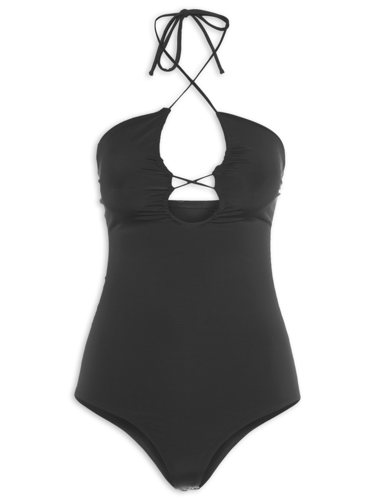 Body Malha Fluity - Preto