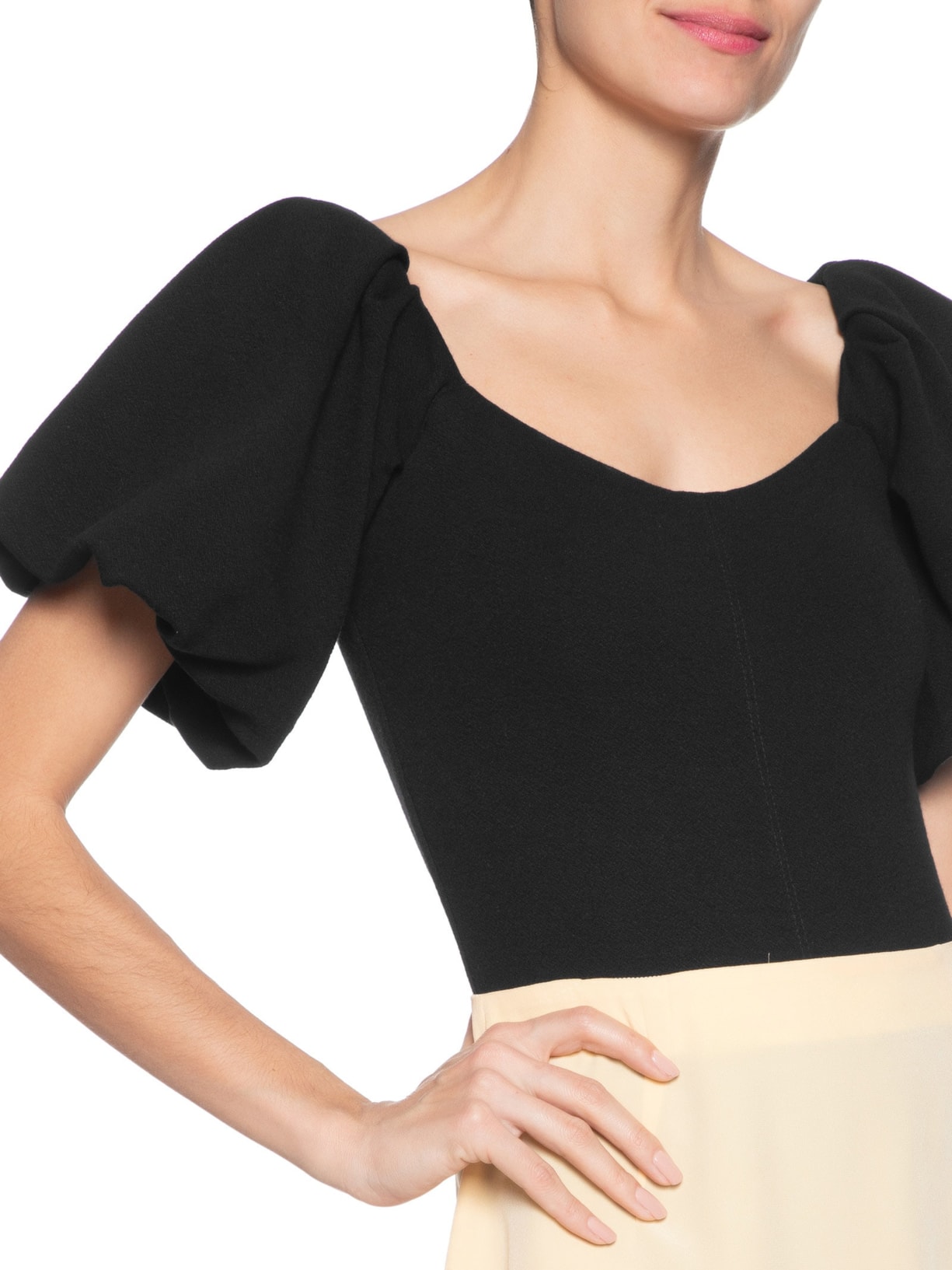 Body Manga Bombom Preto Animale