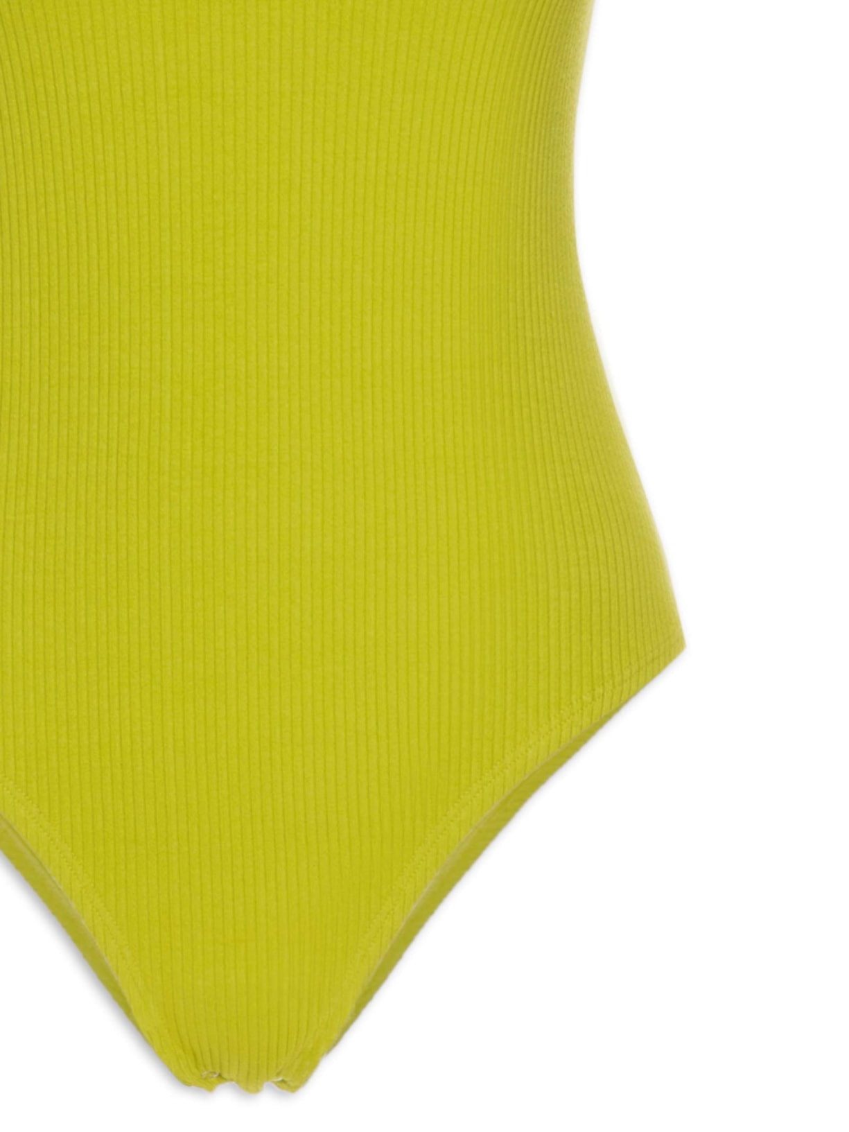 Body Manga Curta Em Malha Com Decote Coração Verde '2Essential