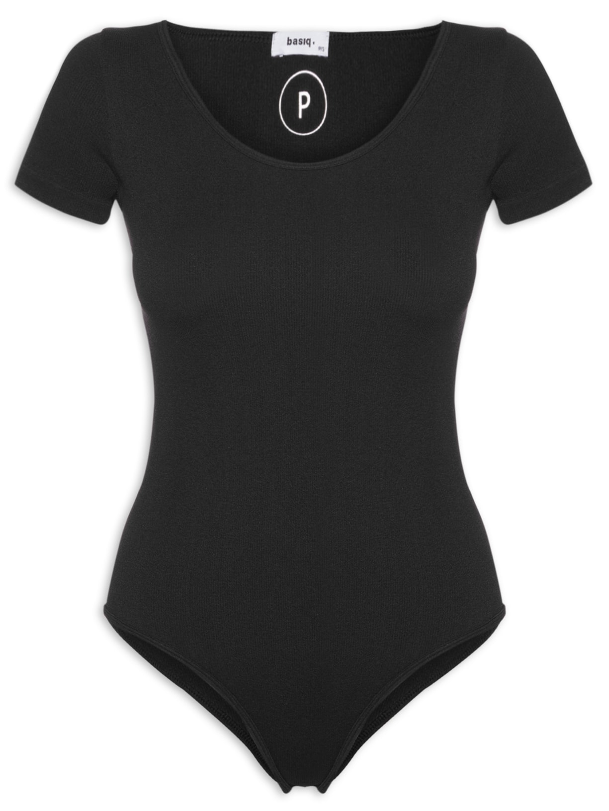 Body Manga Curta - Preto