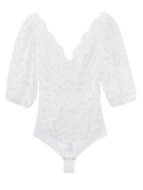 Body Manga Curta Scent Of Summer - Branco