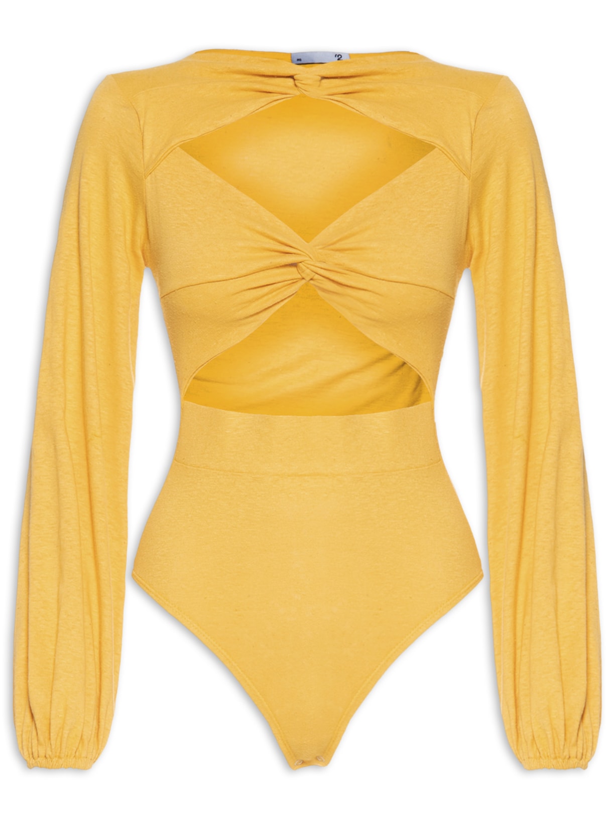 Body Manga Longa - Amarelo