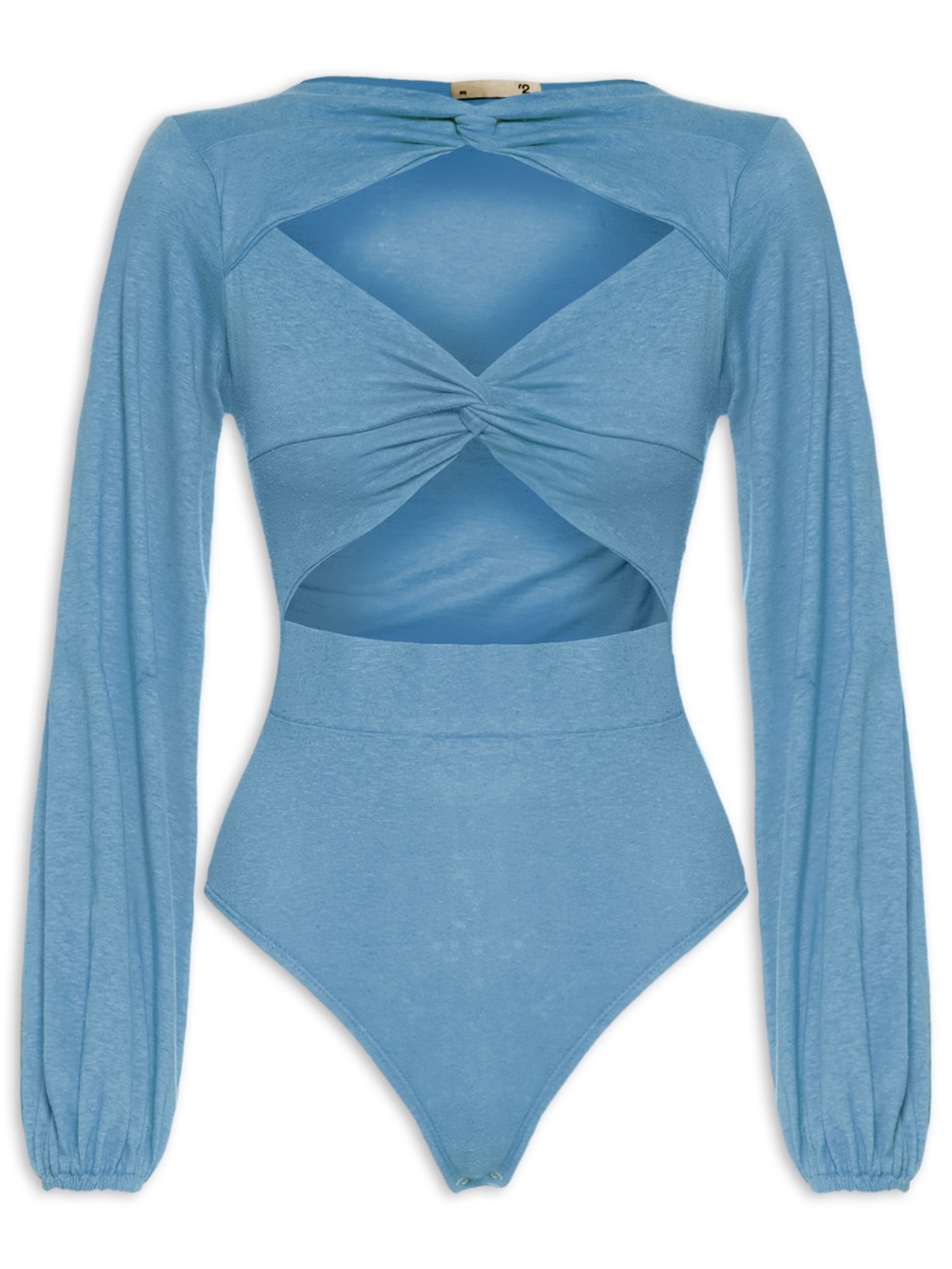 Body Manga Longa - Azul