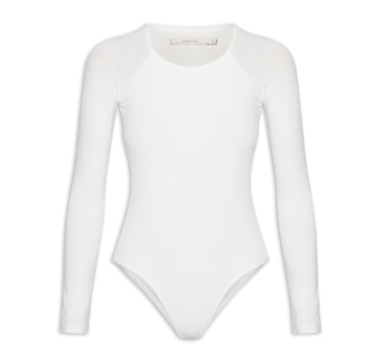 Body Manga Longa - Branco