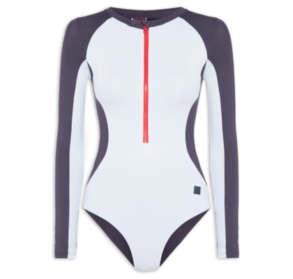 Body Manga Longa Venice Beach - Azul