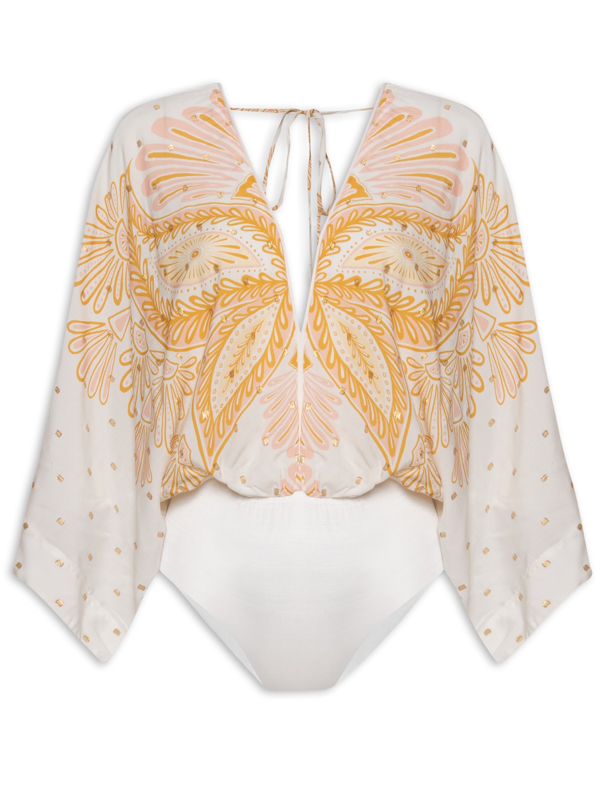 Body Manga Papillon - Bege