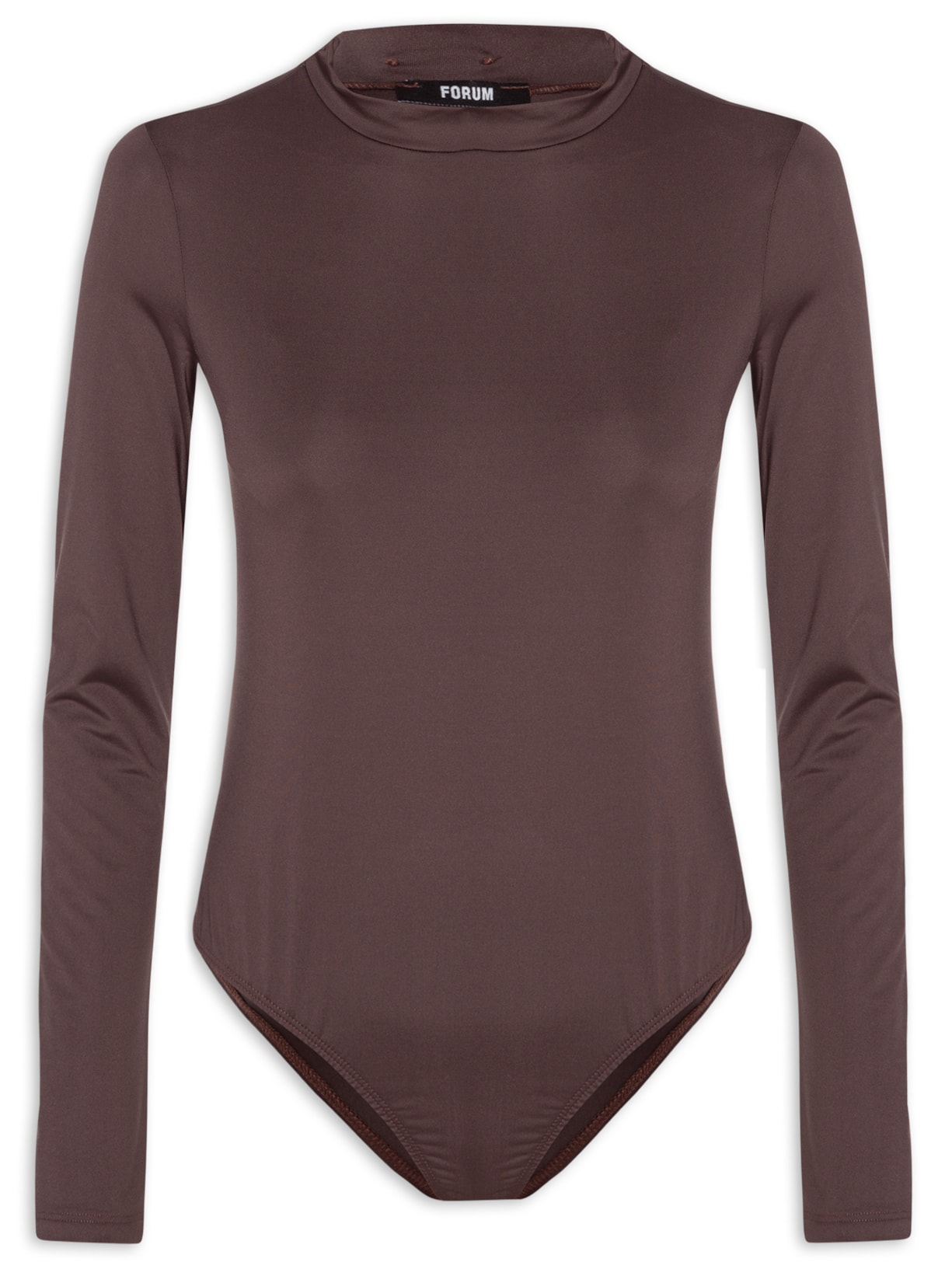 Body Mangas Longas - Marrom